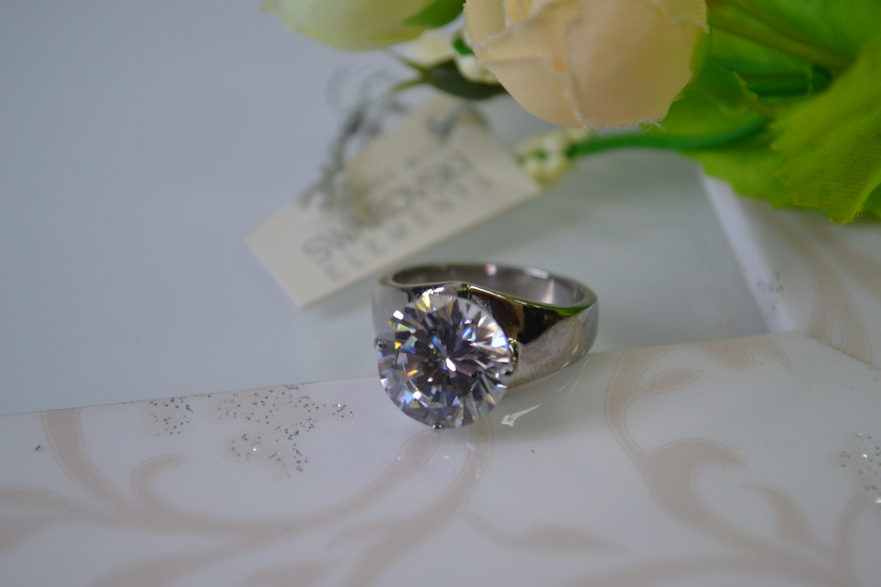 Красивое кольцо с кристаллами Swarovski - фото 2 - id-p95369184