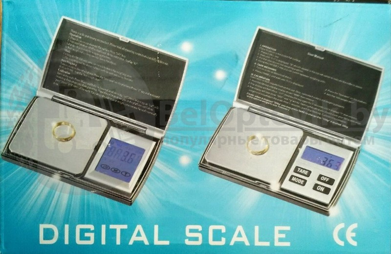 Сверх точные весы до 0.01 DIGITAL SCALE (500 гр.), черные с чехлом - фото 2 - id-p95371253