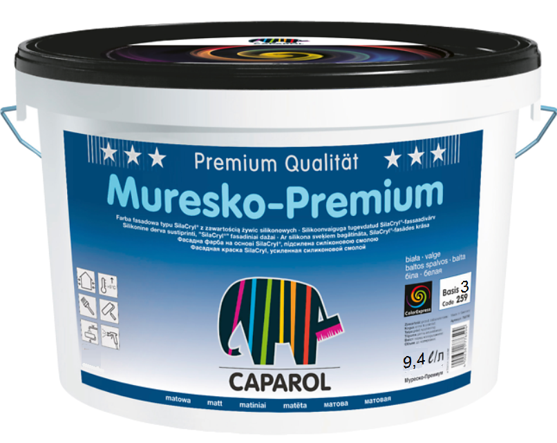 Силикон-акриловая краска Caparol Muresko Premium - фото 1 - id-p95394867