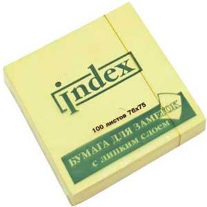Стикеры 75*75 мм 100 листов INDEX - фото 1 - id-p95395632