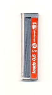 Грифель 0,5 мм НВ для механических карандашей ICO.