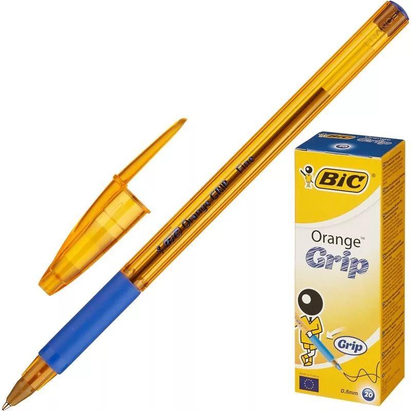 Ручка шариковая Orange GRIP BIC 811926 (Франция) - фото 1 - id-p95396027