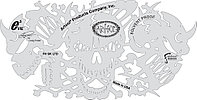 Набор трафаретов 3 EVILS TEMPLATE SET by CRAIG FRASER FH SKLTD Набор трафаретов 3 EVILS TEMPLATE SET by CRAIG FRASER