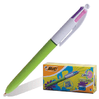 Ручка шариковая автоматическая 4-х цветная  BIC 887777 (Франция)