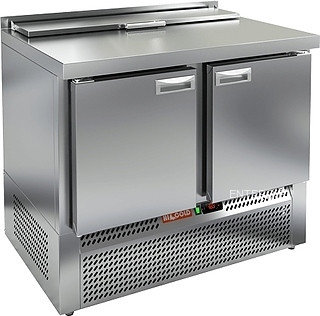 Стол для салатов HICOLD SLE2-11GN (1/6) с крышкой