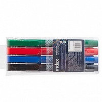 Набор маркеров для доски 4 цвета в PVC-пенале INDEX