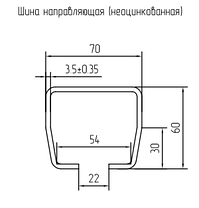 Фурнитура для откатных ворот Алютех SG.01.002.A полимерные ролики шина 6 м 450 кг, фото 3
