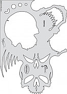 Набор трафаретов черепов FREEHAND SKULLMASTER SET by CRAIG FRASER, США, фото 4
