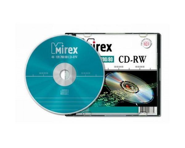 Диск CD-RW Mirex 700Mb Slim - фото 1 - id-p95396695