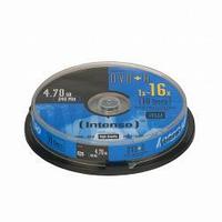 Диск DVD+R 4.7Gb Intenso 16x Cake Box (10шт)