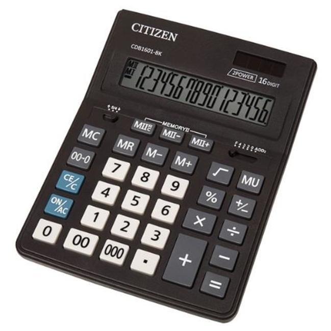 Калькулятор 16-ти разрядный Citizen CDB1601-BK - фото 1 - id-p95396744