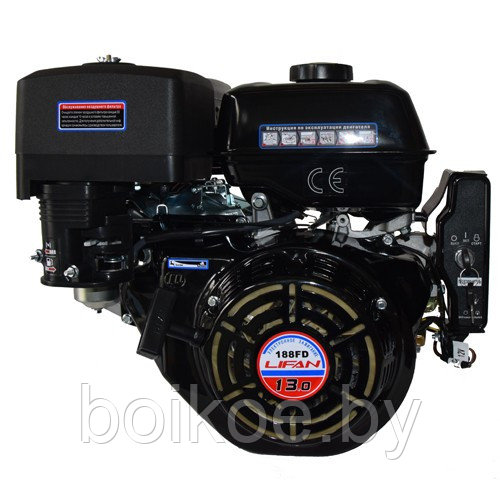 Двигатель Lifan 188FD для генератора (13 л.с., вал конус V1, электростартер) - фото 3 - id-p95407484