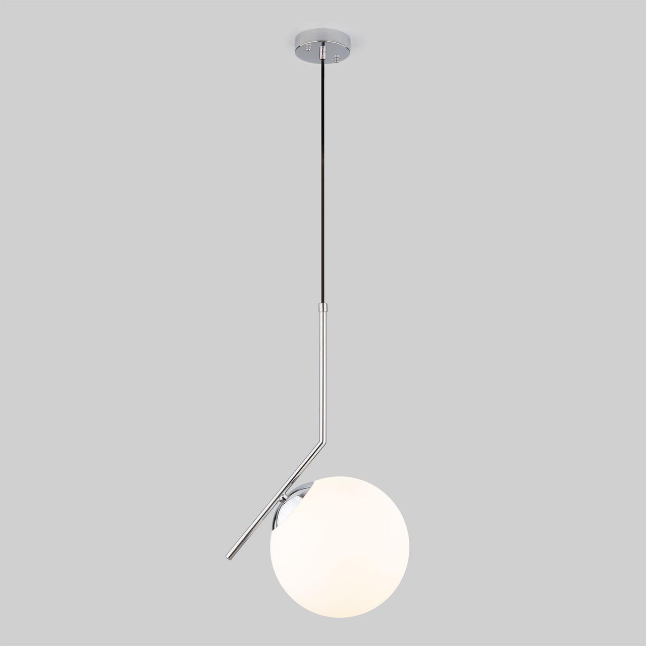 Подвесной светильник со стеклянным плафоном 50153/1 хром Frost Eurosvet