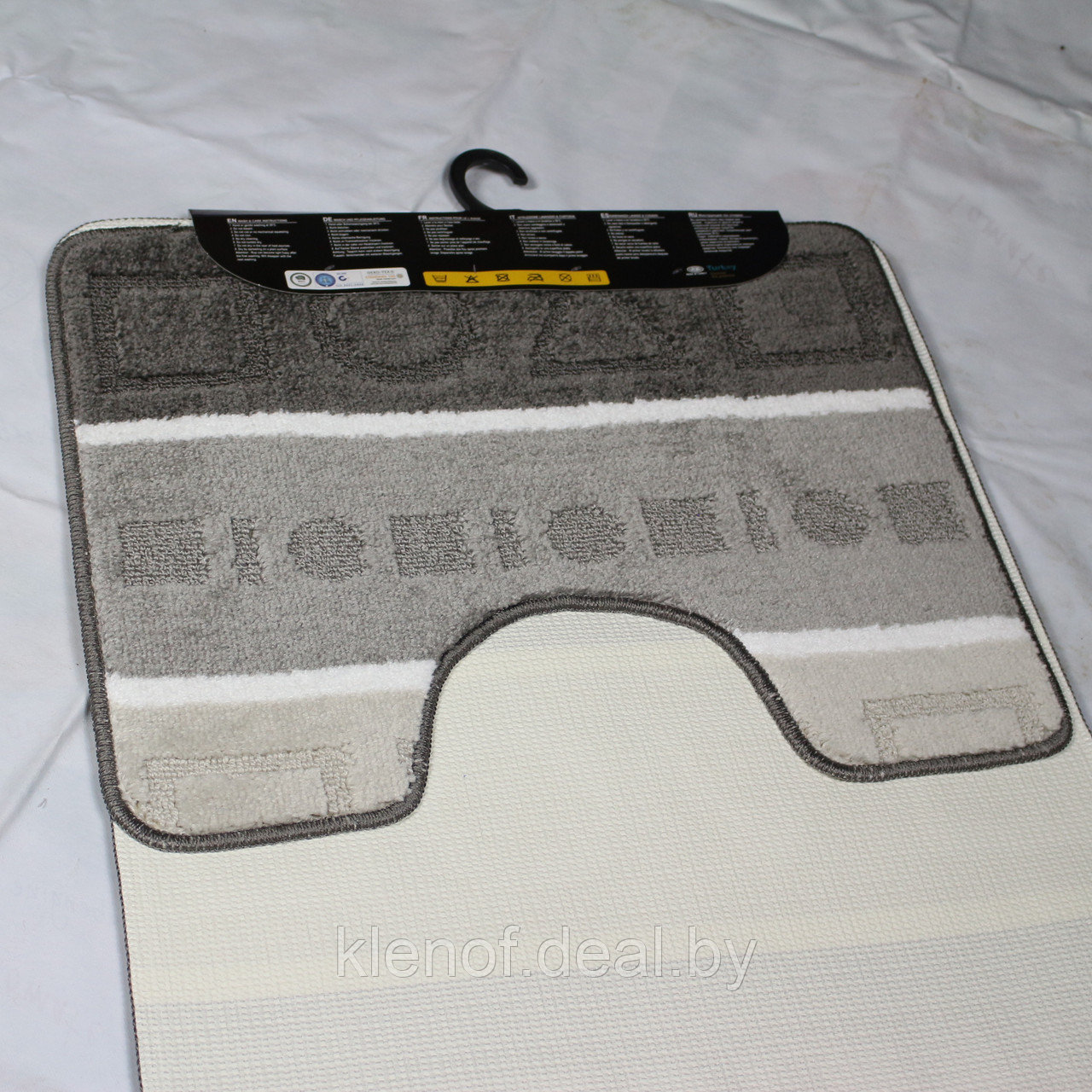 Комплект ковриков для ванной и туалета EUROBANO STRIPE 60*100+60*50 Analitic - фото 2 - id-p77678013