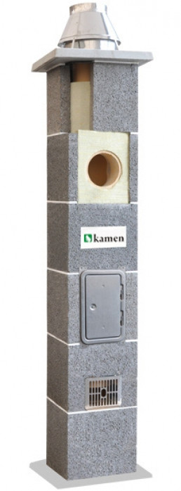 Комплект дымохода Kamen Uniwersal S 5, 140, 36х36х33, 90 - фото 1 - id-p95451767