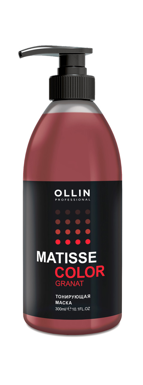 OLLIN Matisse Color Тонирующая маска 300мл гранат - фото 1 - id-p95453577