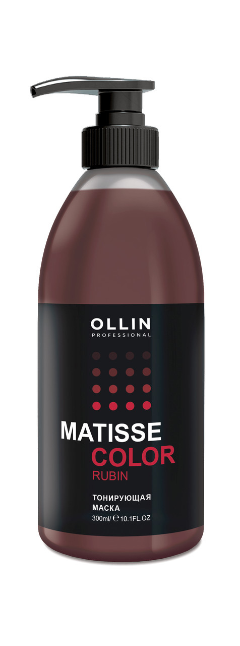 OLLIN Matisse Color Тонирующая маска 300мл рубин - фото 1 - id-p95453580