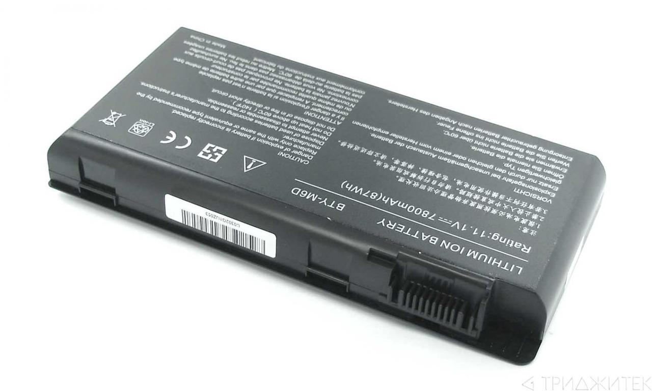 Аккумулятор (батарея) для ноутбука MSI GT60, GT70 (BTY-M6D) 7800mAh OEM