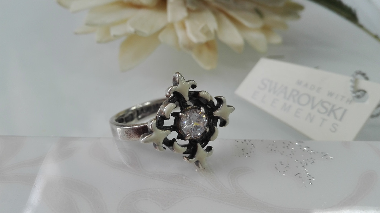 Кольцо красивое, с кристаллами Swarovski - фото 2 - id-p95461135