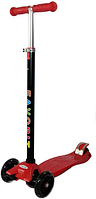 Самокат детский четырёхколесный Favorit MAXI, красный 4108-RD, фото 1