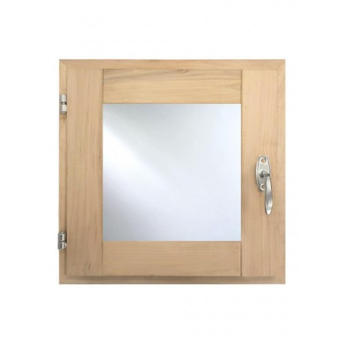 Окно 40х40 для бани со стеклопакетом (ольха) - фото 8 - id-p95461738