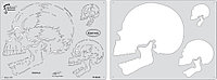 Трафарет черепа HORROR OF SKULLMASTER №3 by CRAIG FRASER, США