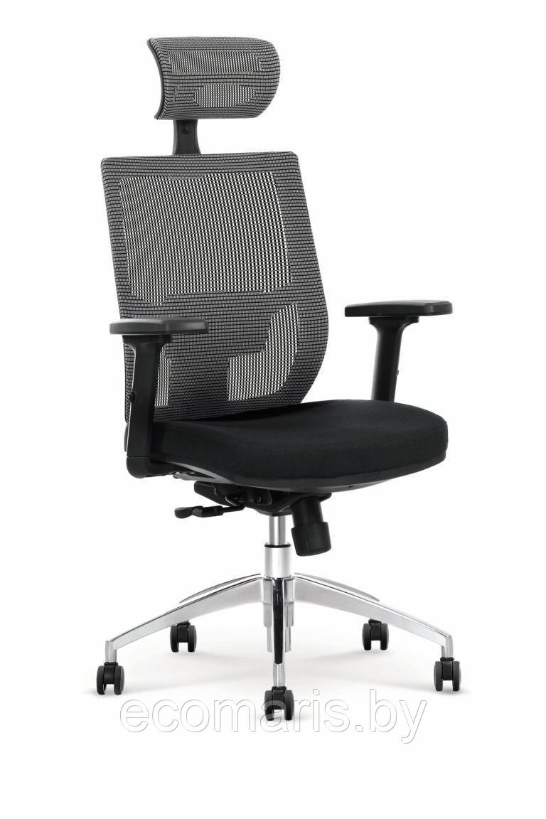 Кресло компьютерное HALMAR ADMIRAL черный/серый