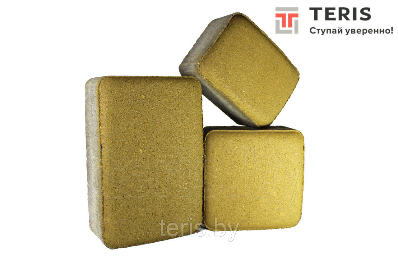 Плитка тротуарная "Старый город" 9х12х6, 12х12х6, 18х12х6 (желтая)