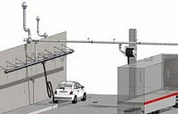 Рельсовая система для вытяжки отработавших газов, 12 метров, комплект с подвесом