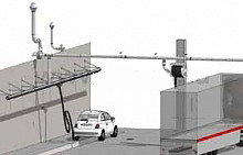 Рельсовая система для вытяжки отработавших газов, 12 метров, комплект с подвесом