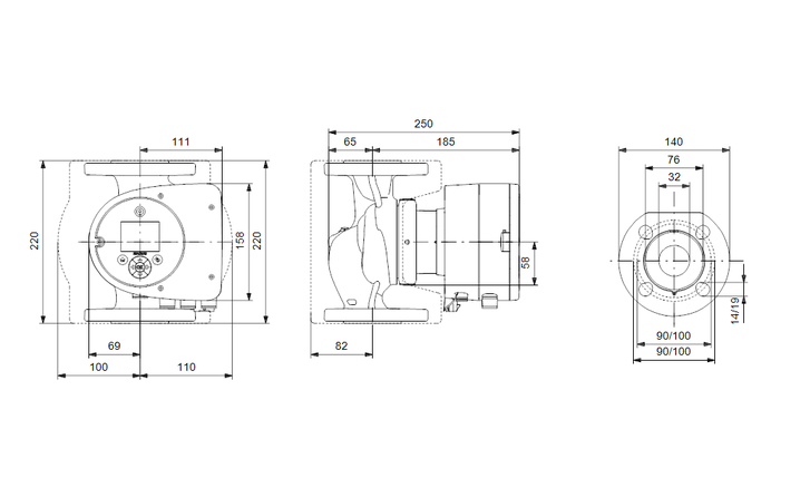 Циркуляционный насос Grundfos MAGNA3 32-80 F, 220 В, фото 2