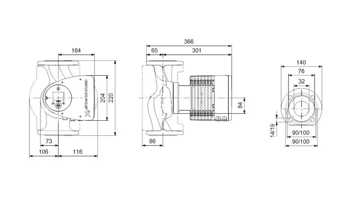 Циркуляционный насос Grundfos MAGNA3 32-120 F, 220 В, фото 2