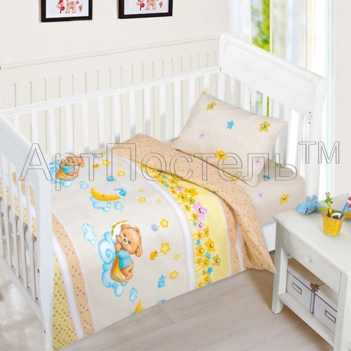 Комплект постельного белья детский в кроватку Баиньки - фото 2 - id-p69217706