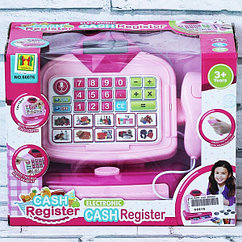 Детская игрушечная игровая касса арт. 66076, детский игровой игрушечный кассовый аппарат набор касса магазин