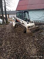 Ландшафтные работы мини-погрузчиком Bobcat T-140