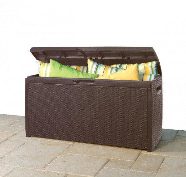 Сундук пластиковый уличный Storage Box RATTAN STYLE - фото 2 - id-p95512773