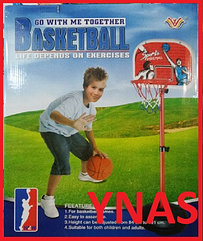 Детская баскетбольная стойка напольная с кольцом арт. 777-435, детское баскетбольное кольцо