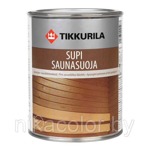 Пропитка для бань и саунТиккурила Tikkurila зашитный состав Супи Саунасуоя 9л