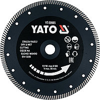 Круг алмазный 230x22.2x2.0мм (турбо) "Yato" YT-59985