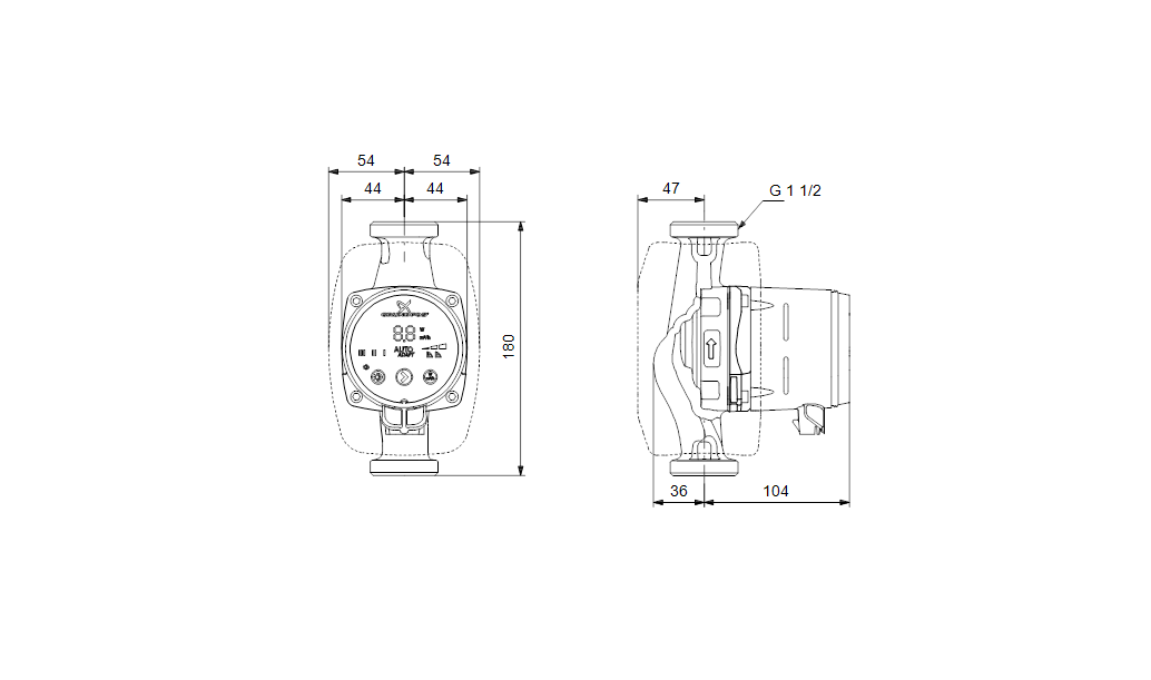 Циркуляционный насос Grundfos ALPHA2 25-80, 220 В - фото 3 - id-p54285693