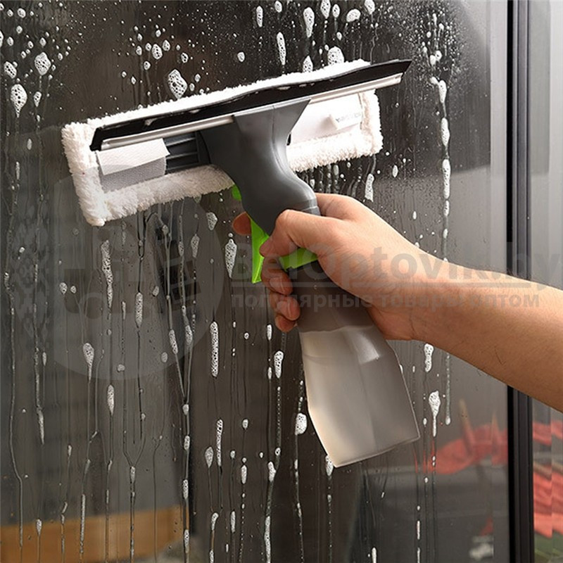 Щетка водосгон с распылителем для окон Easy Glass 3 in 1 Spray Window Cleaner - фото 10 - id-p95640769
