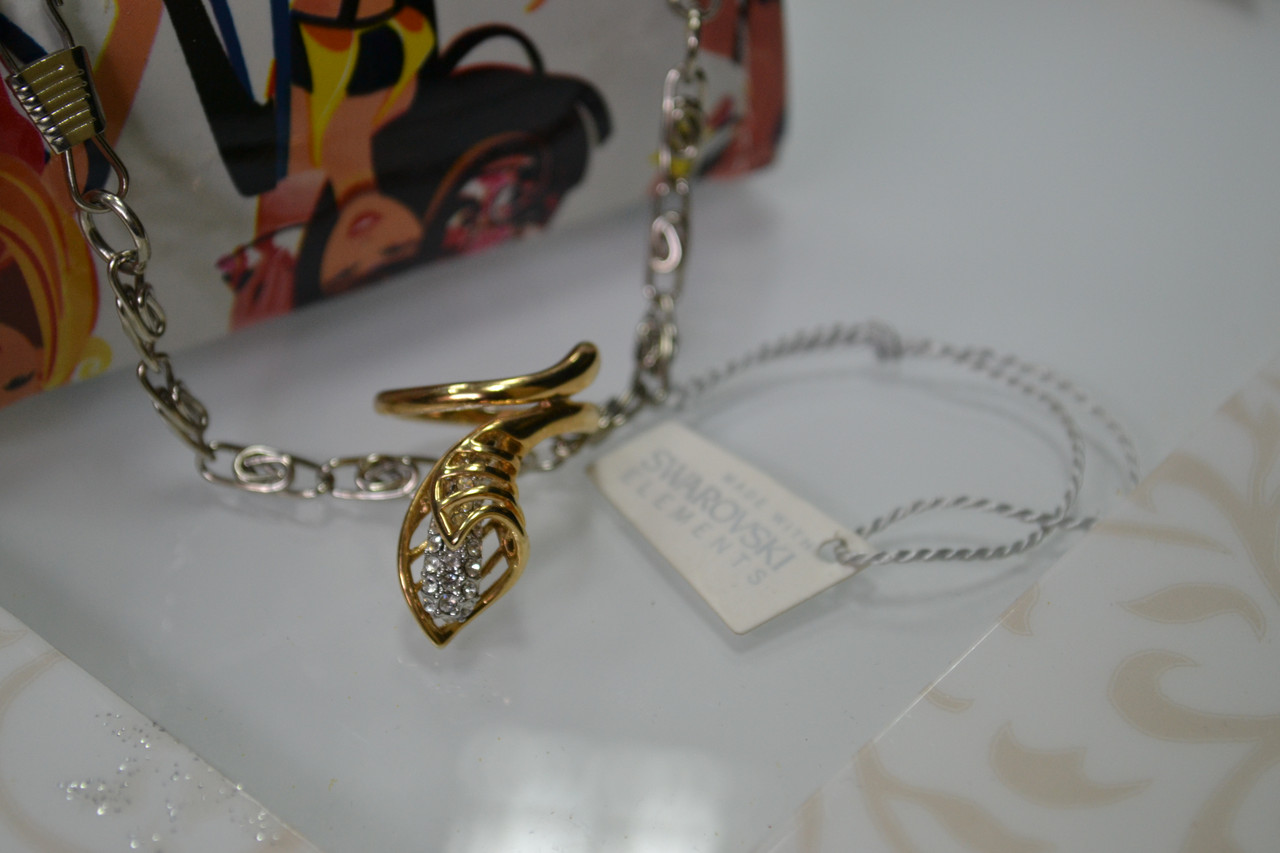 Кольцо с кристаллами Swarovski