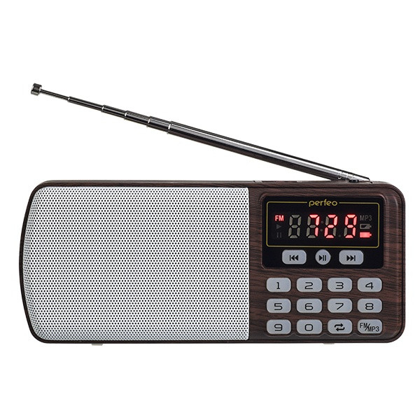 Радиоприёмник Perfeo цифровой ЕГЕРЬ FM+ 70-108МГц/ MP3 (i120-BL)