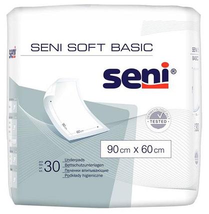 Пеленки гигиенические Seni Soft Basic  90х60 см. (впитывающие), 30 шт., фото 2