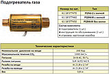 Подогреватель газа PG84KW (электрический), фото 2