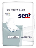 Пеленки гигиенические Seni Soft Basic 90х60 см. (впитывающие), 10 шт.