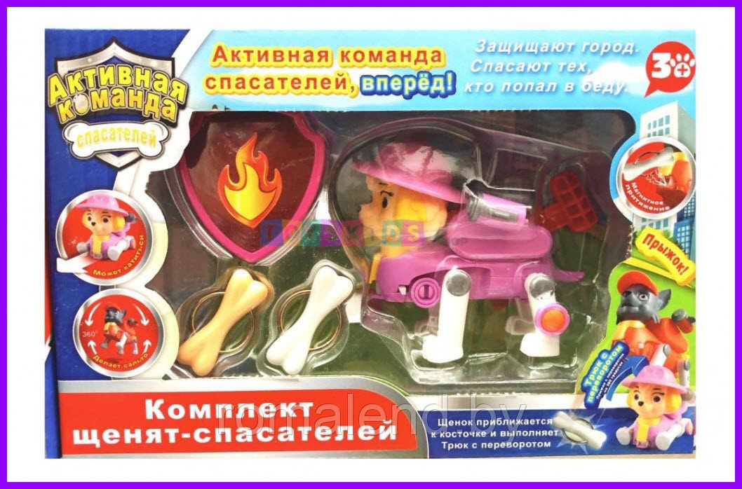 Скай c косточкой магнитной из набора Активная команда (Щенячий патруль)