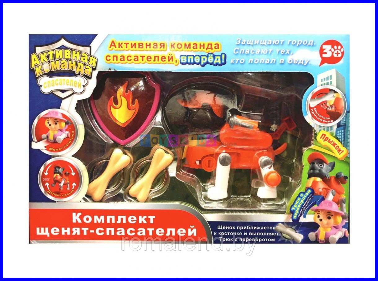 Зума c косточкой магнитной из набора Активная команда (Щенячий патруль)
