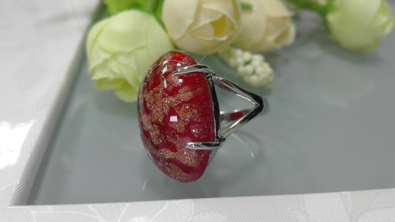 Красивый перстень с камнем - фото 2 - id-p95744755