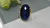 Красивый перстень с синим камнем, фото 2